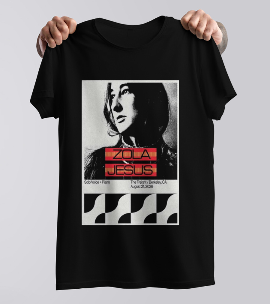 Zola Jesus Solo Voice Piano The Freight Berkeley CA August 21 2026 T-Shirt