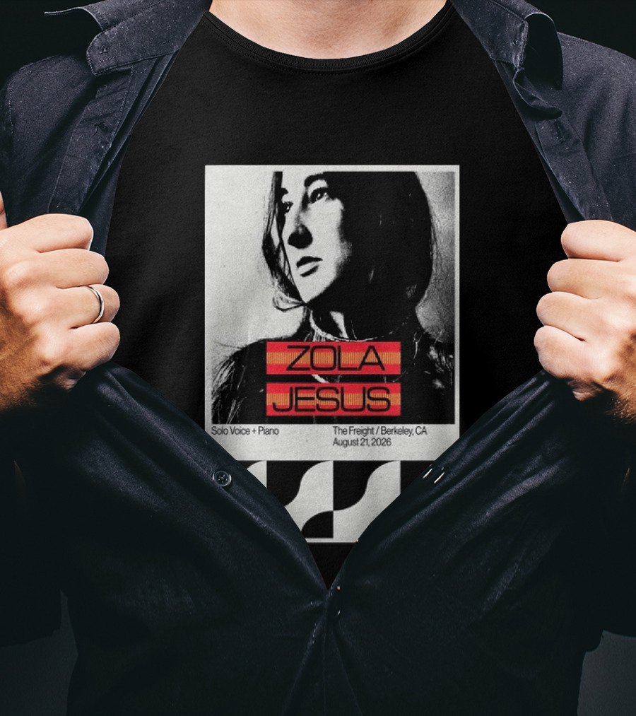 Zola Jesus Solo Voice Piano The Freight Berkeley CA August 21 2026 T-Shirt