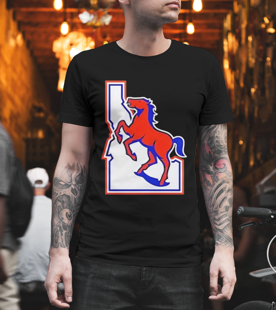 Boise State Broncos Idaho State Horse T-Shirt