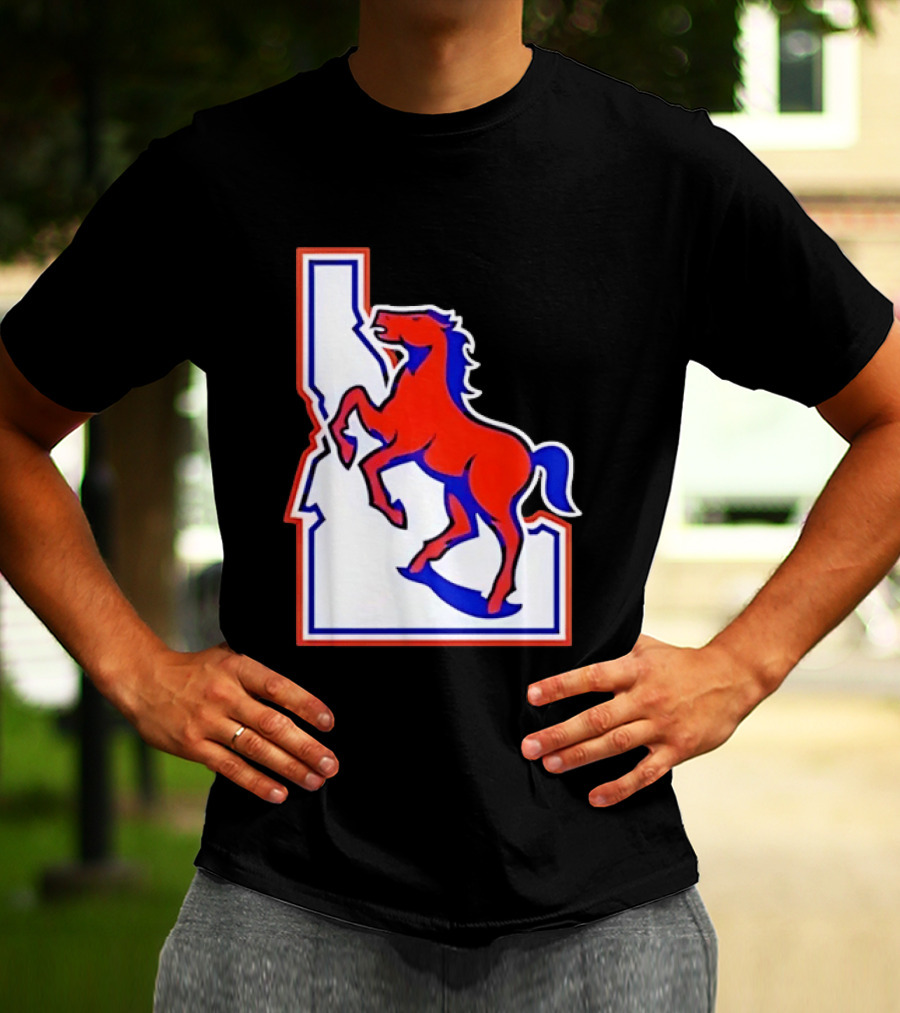 Boise State Broncos Idaho State Horse T-Shirt