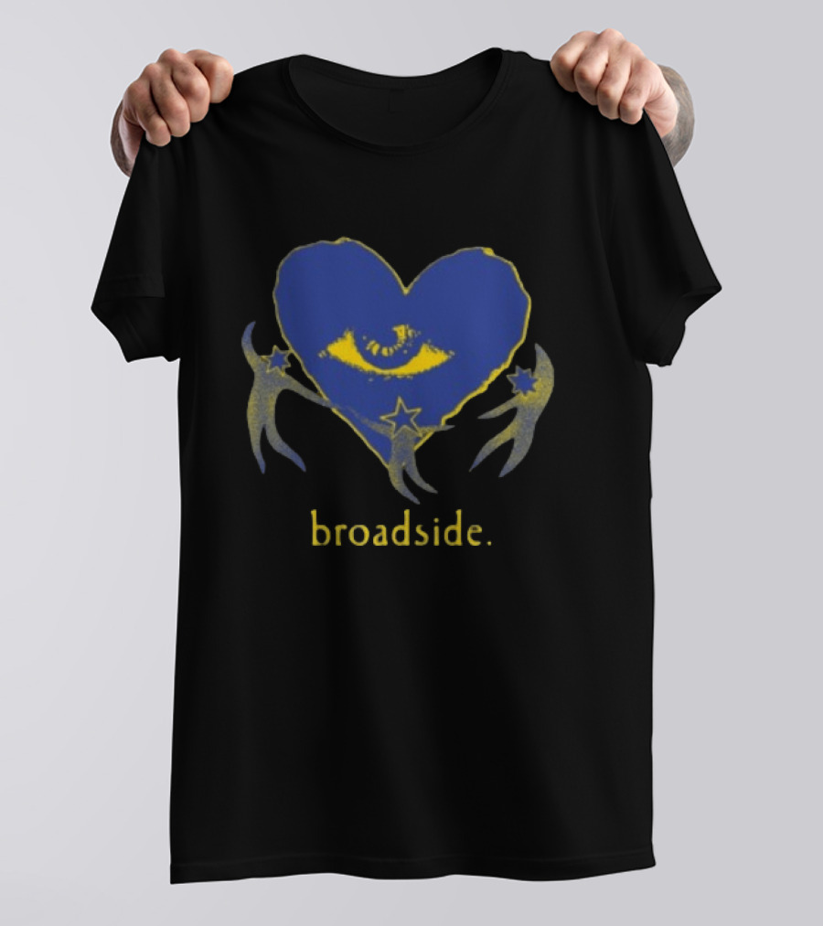 Broadside Store Heart Star Eye Symbol With Stars And Celestial Figures T-Shirt