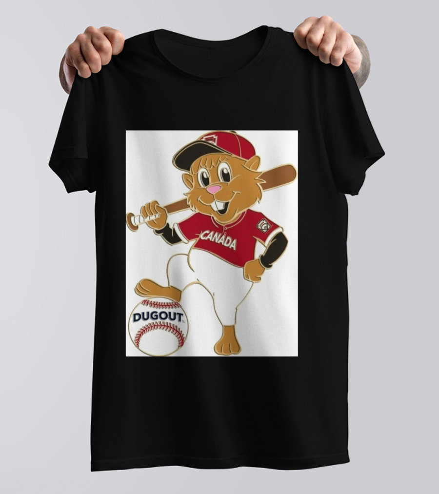Canada Little League Beaver Baseball Dugout Pin T-Shirt