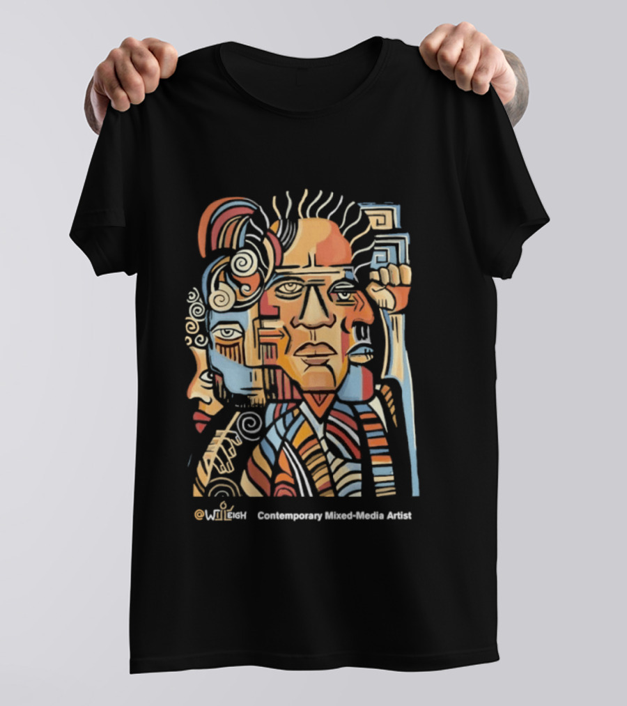 Wiieigh Contemporary Mixed Media Artist T-Shirt