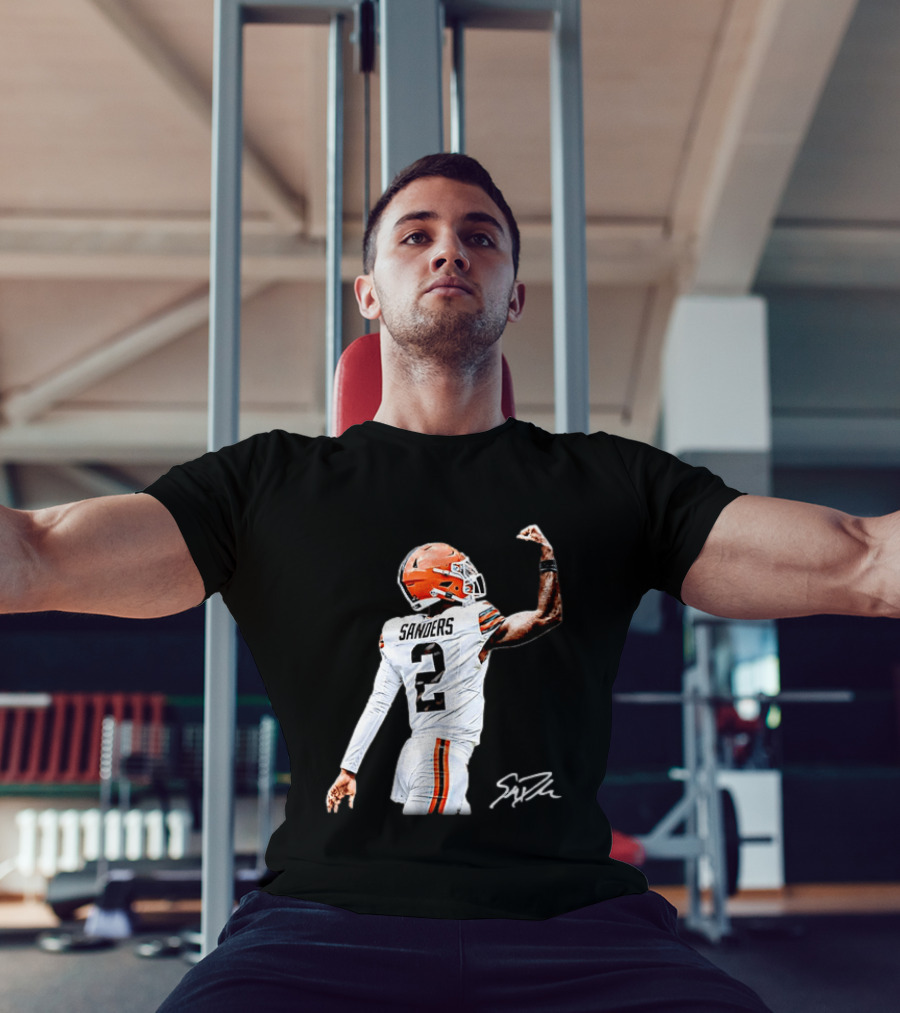 Sanders Number 2 Miami Dolphins Player Celebration T-Shirt