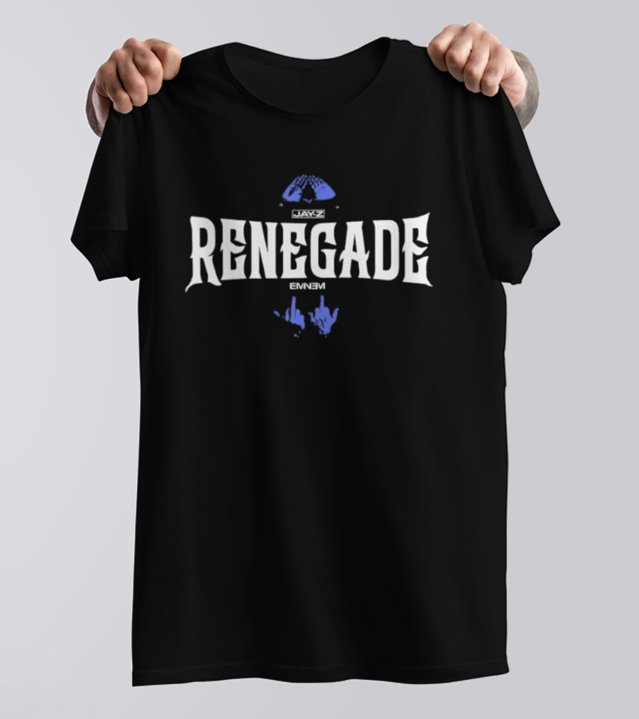 Jay Z Eminem Renegade Hip Hop Rap Music Middle Finger Gesture T-Shirt