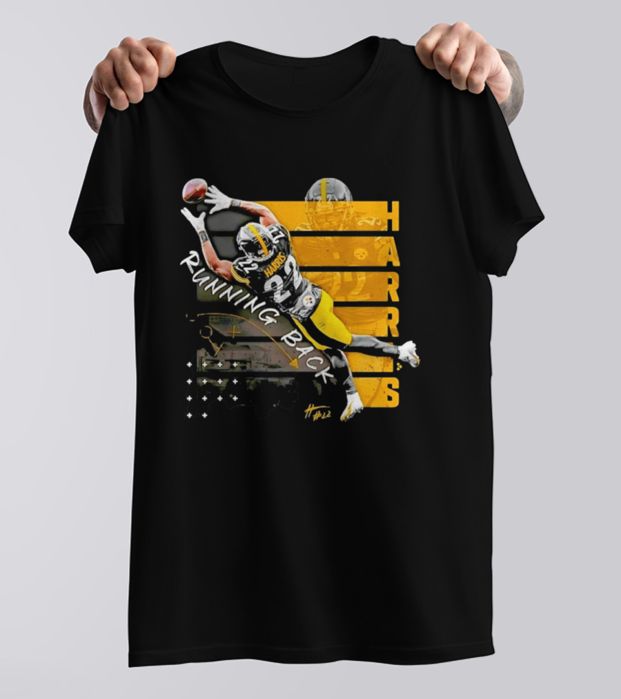 Najee Harris 22 Pittsburgh Running Back Steelers Football T-Shirt