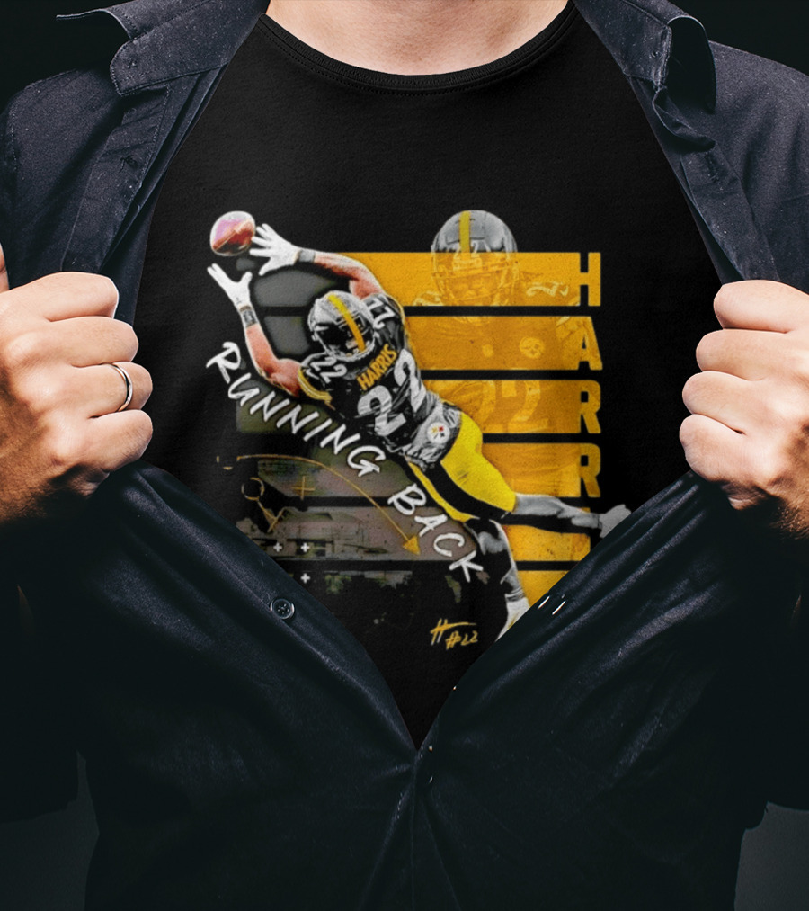 Najee Harris 22 Pittsburgh Running Back Steelers Football T-Shirt