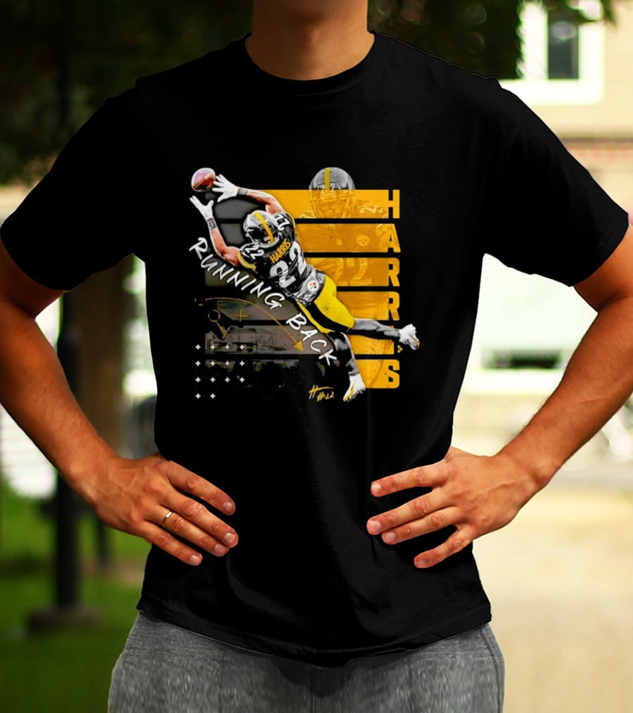 Najee Harris 22 Pittsburgh Running Back Steelers Football T-Shirt