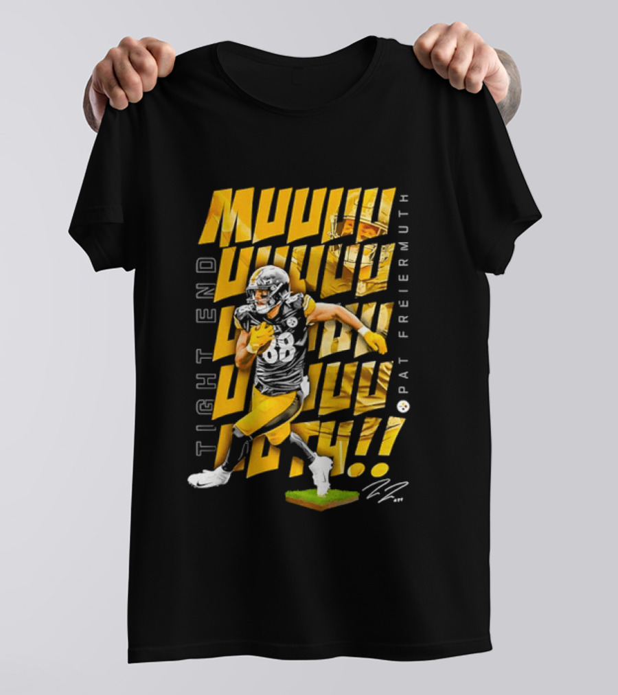 Pat Freiermuth Pittsburgh Steelers Muuuuuuth Tight End T-Shirt