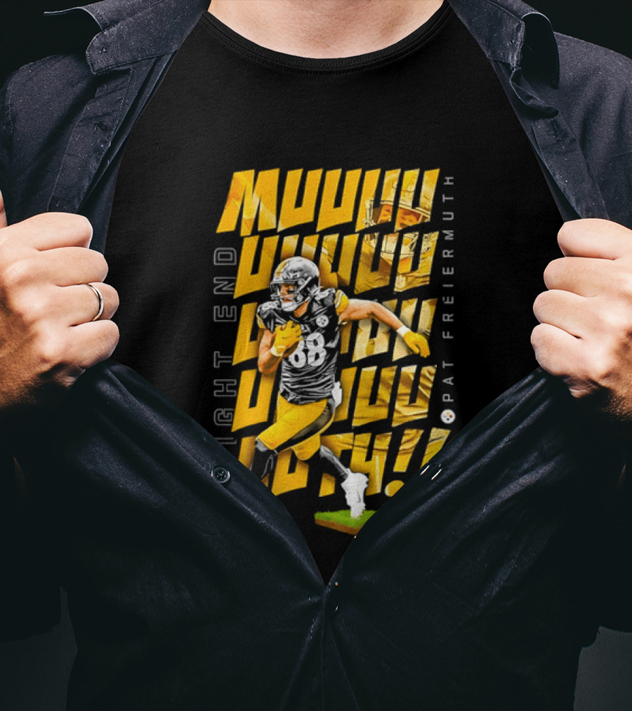 Pat Freiermuth Pittsburgh Steelers Muuuuuuth Tight End T-Shirt