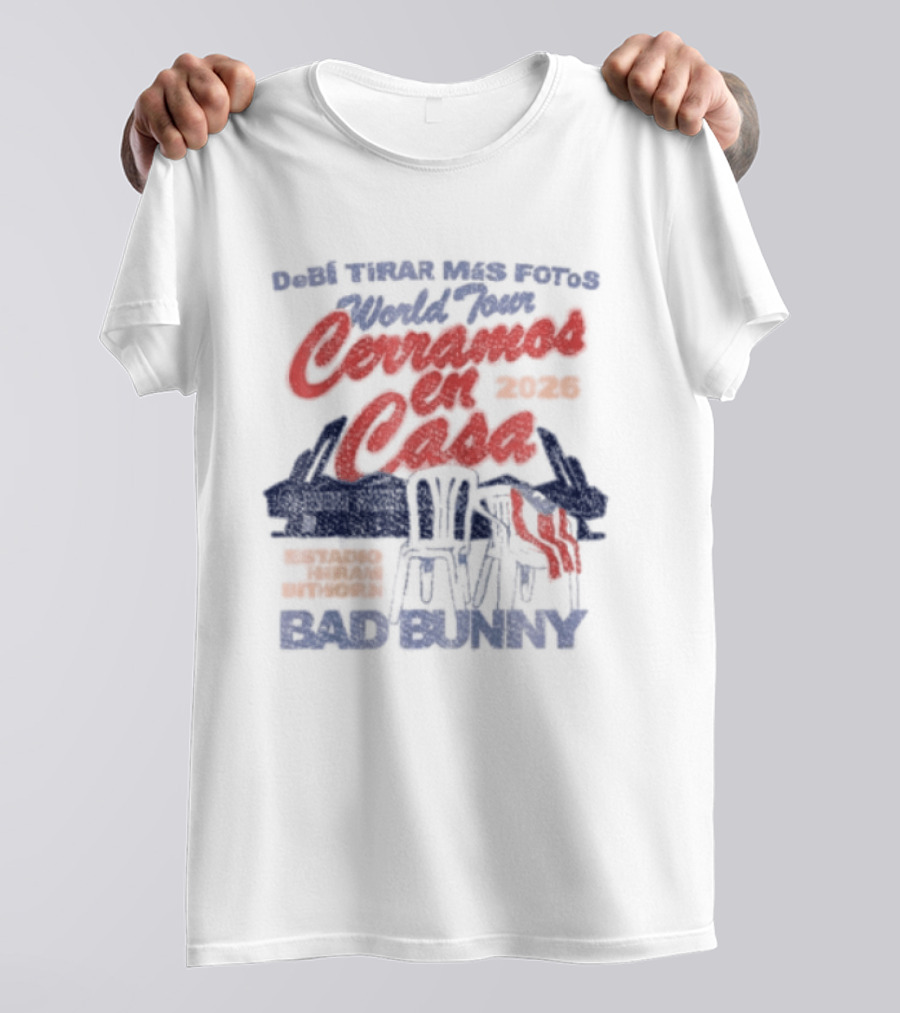 Debi Tirar Mas Fotos World Tour Bad Bunny 2022 Tour Series T-Shirt