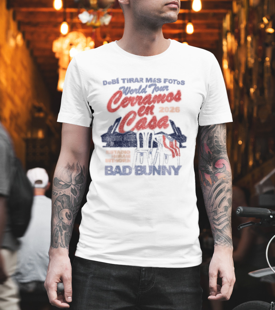 Debi Tirar Mas Fotos World Tour Bad Bunny 2022 Tour Series T-Shirt