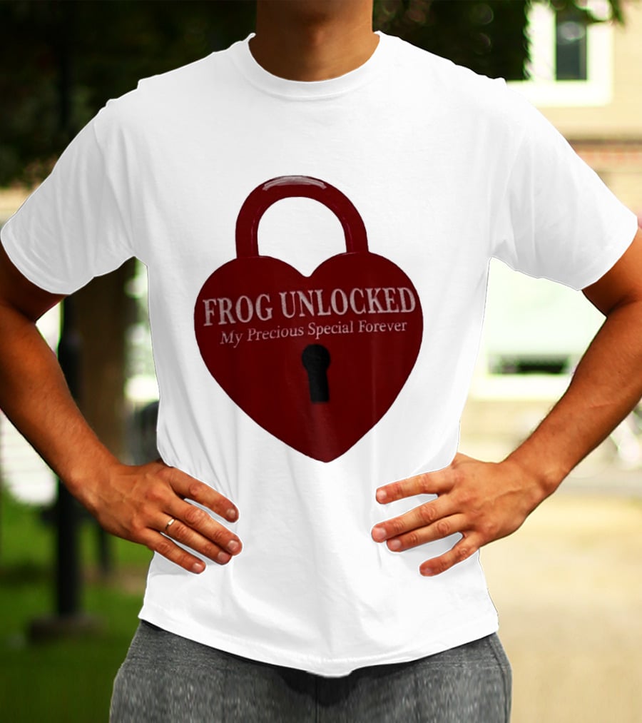 Frog Unlocked Heart Lock My Precious Special Forever T-Shirt