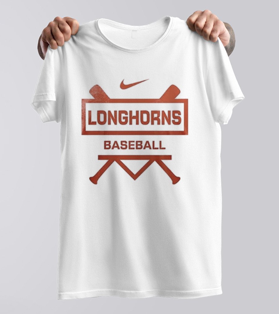 Longhorns Baseball Nike Logo Let's Go T-Shirt