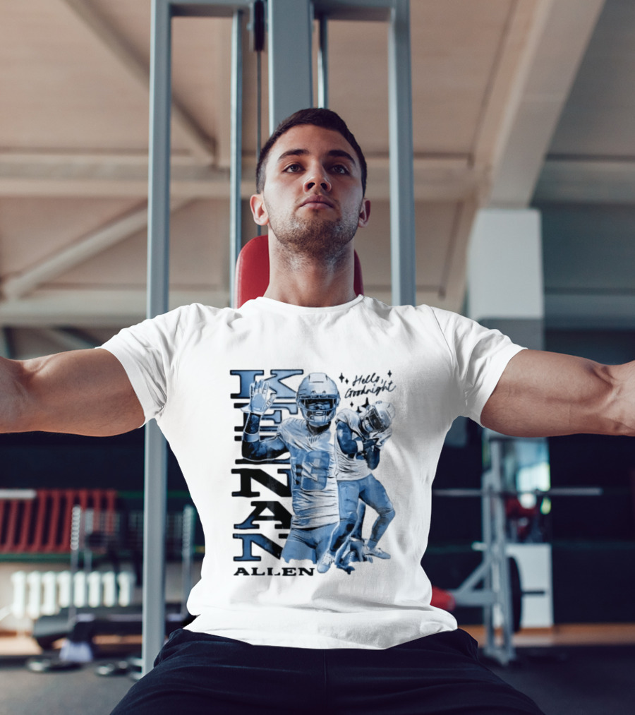 Los Angeles Chargers Keenan Allen Hello Goodnight Waving Sleeping Pose T-Shirt