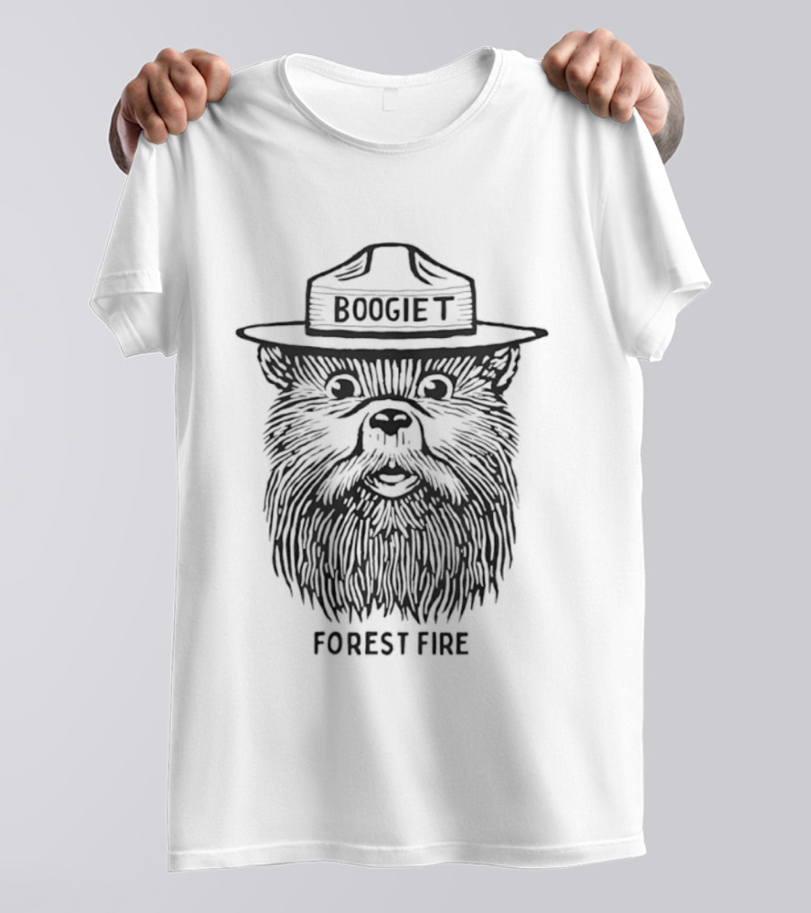 Boogie Forest Fire EDM Dubstep Music Artist Bear T-Shirt