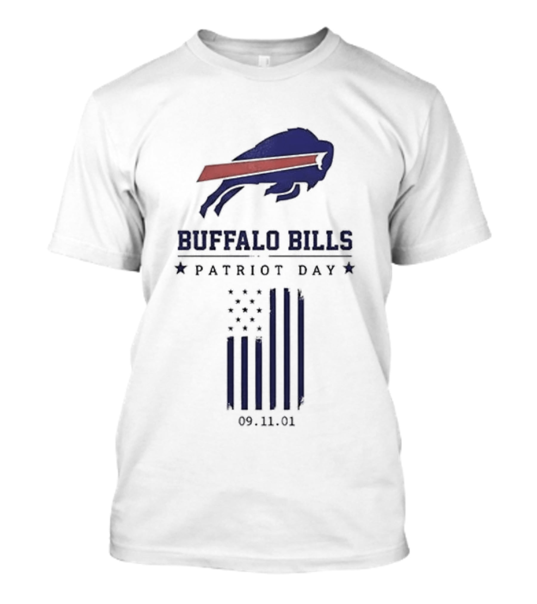 Buffalo Bills Patriot Day 09 11 01 Flag T-Shirt
