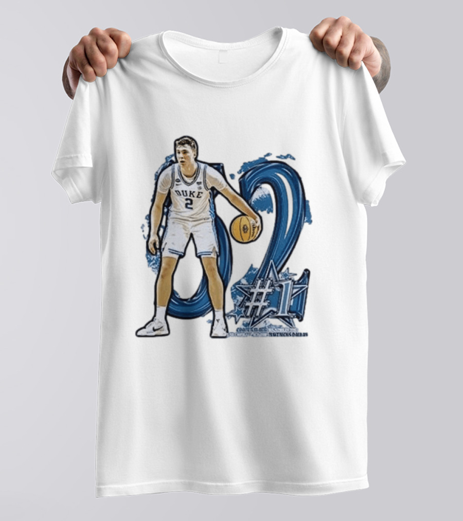 Duke Basketball Cooper Flagg Draft Number One Dallas Mavericks T-Shirt