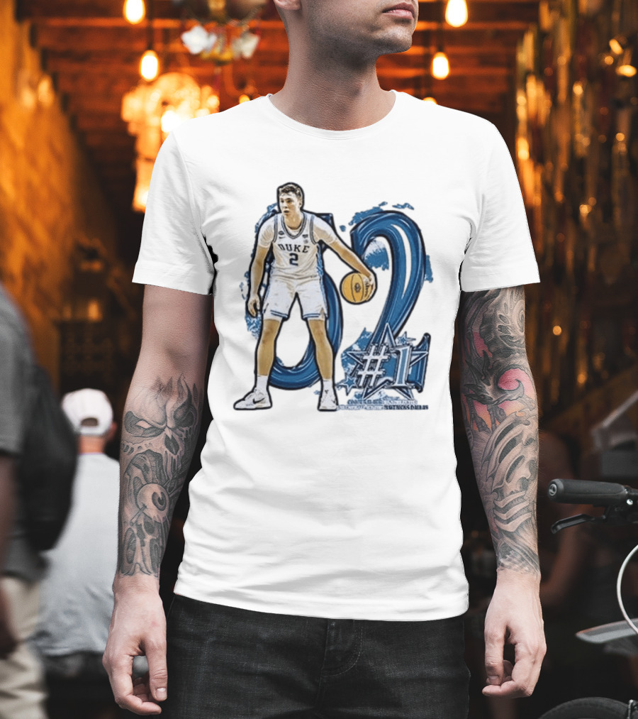 Duke Basketball Cooper Flagg Draft Number One Dallas Mavericks T-Shirt