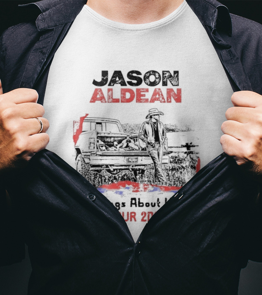 Jason Aldean Songs About Us Tour 2026 Country Music Scenic T-Shirt