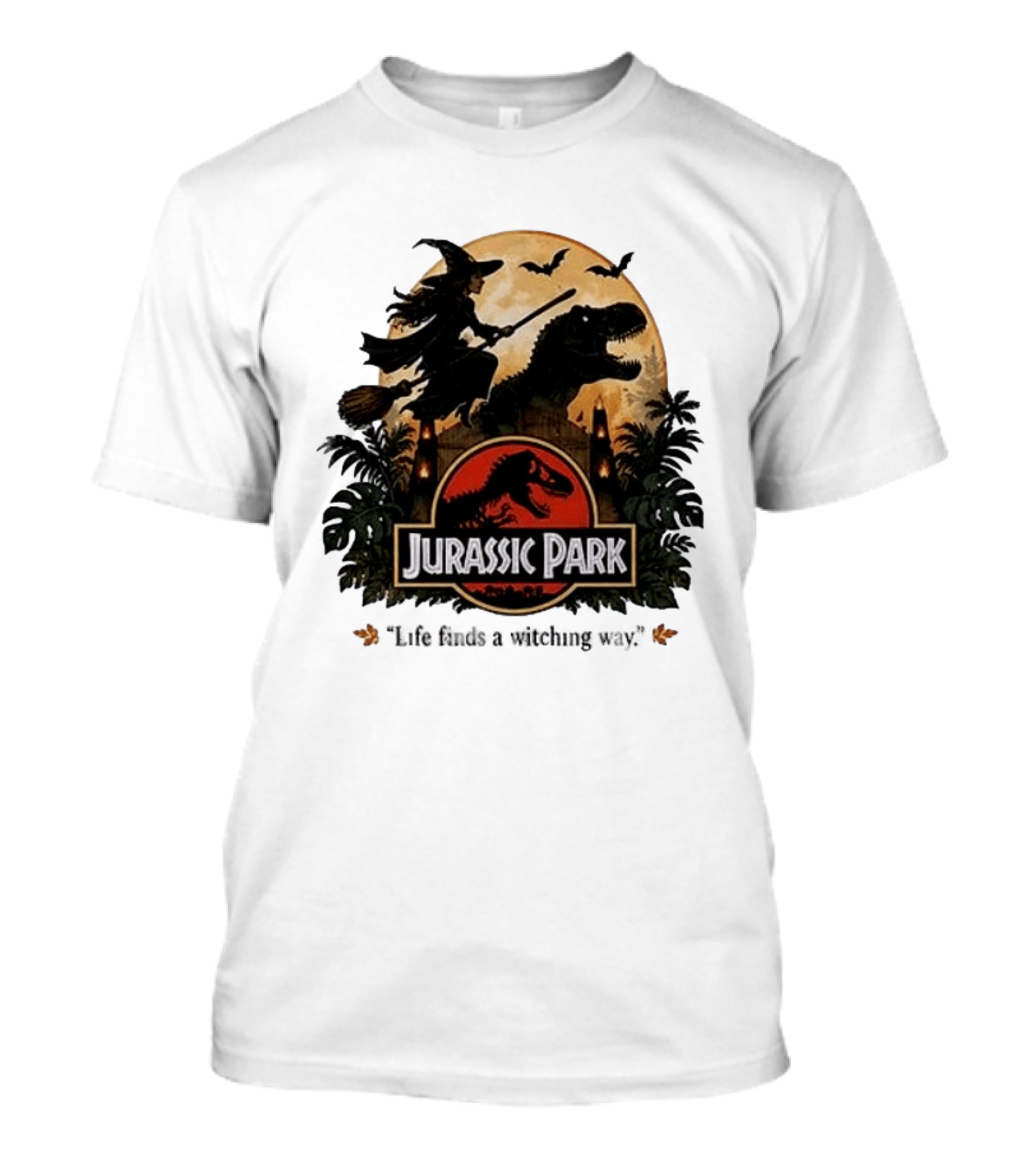 Jurassic Park Life Finds A Witching Way Halloween T-Shirt