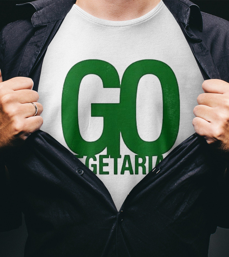 Justice Hamburgers Are Made Of What Go Vegetarian Cow T-Shirt