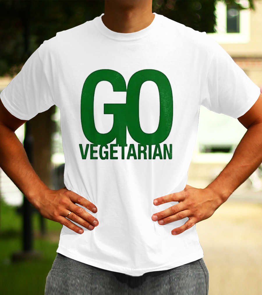 Justice Hamburgers Are Made Of What Go Vegetarian Cow T-Shirt