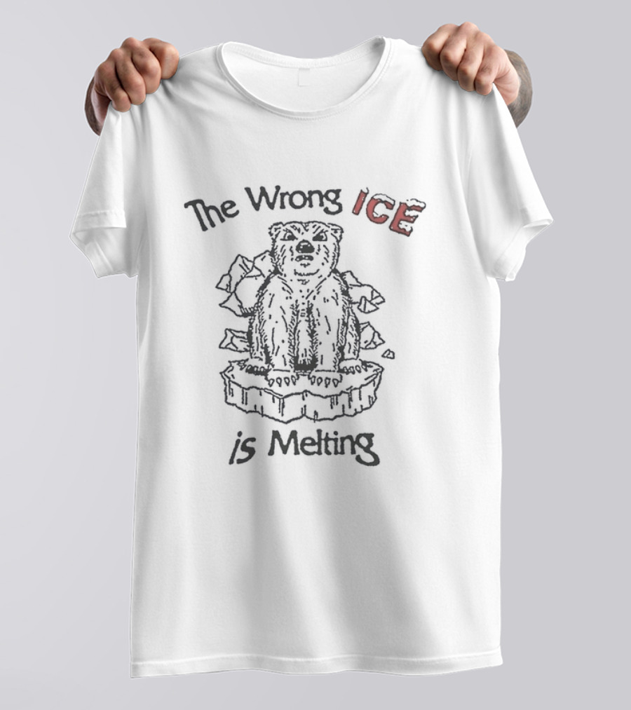 The Wrong Ice Is Melting Polar Bear Climate Awareness T-Shirt