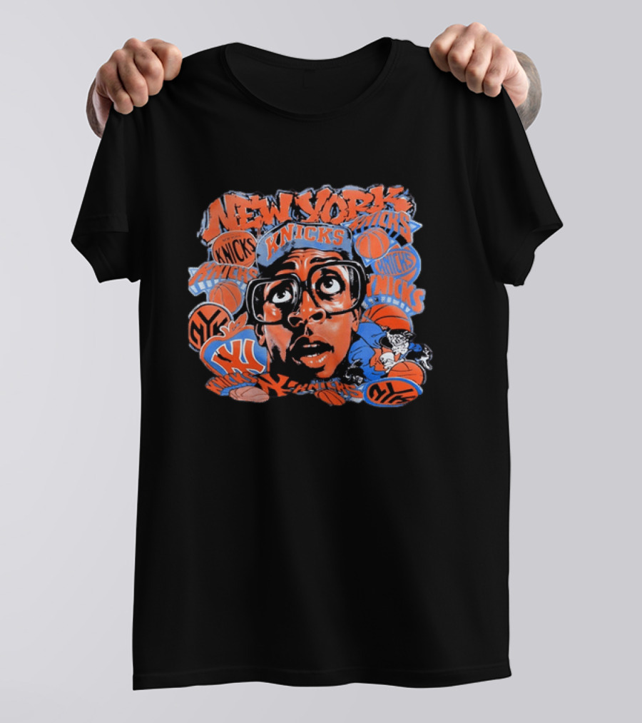 Spike Lee New York Knicks NBA Basketball Retro Graffiti T-Shirt