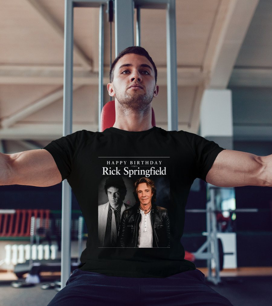 Happy Birthday Rick Springfield Retro And Modern T-Shirt