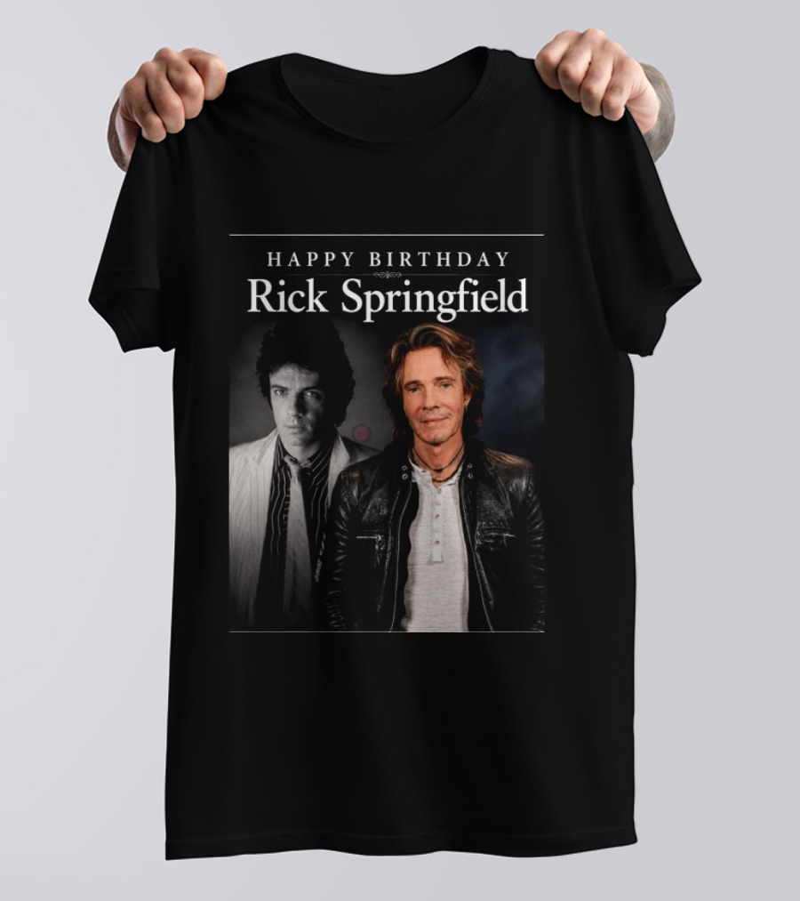 Happy Birthday Rick Springfield Retro And Modern T-Shirt