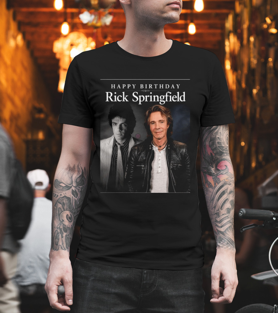 Happy Birthday Rick Springfield Retro And Modern T-Shirt