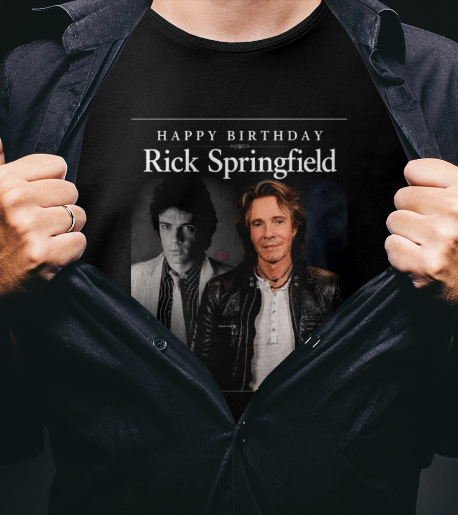 Happy Birthday Rick Springfield Retro And Modern T-Shirt