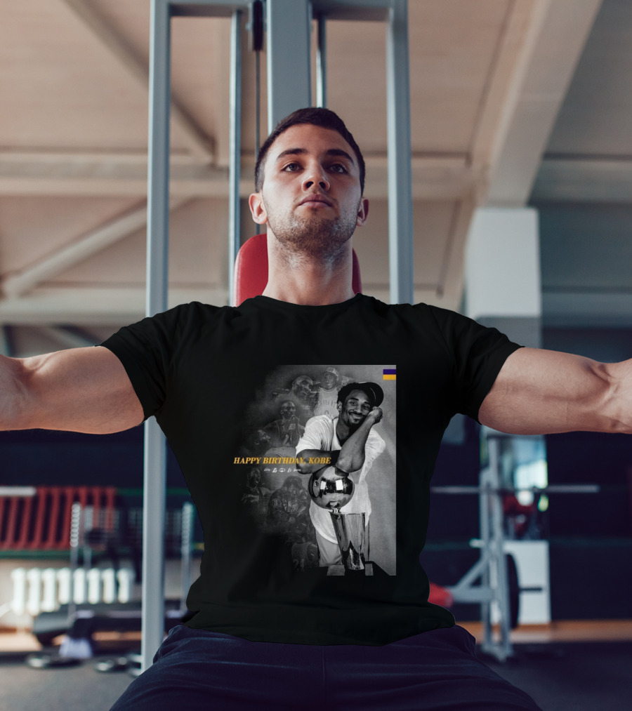 Legend Laker Happy Birthday Kobe Iconic Moments And Achievements T-Shirt