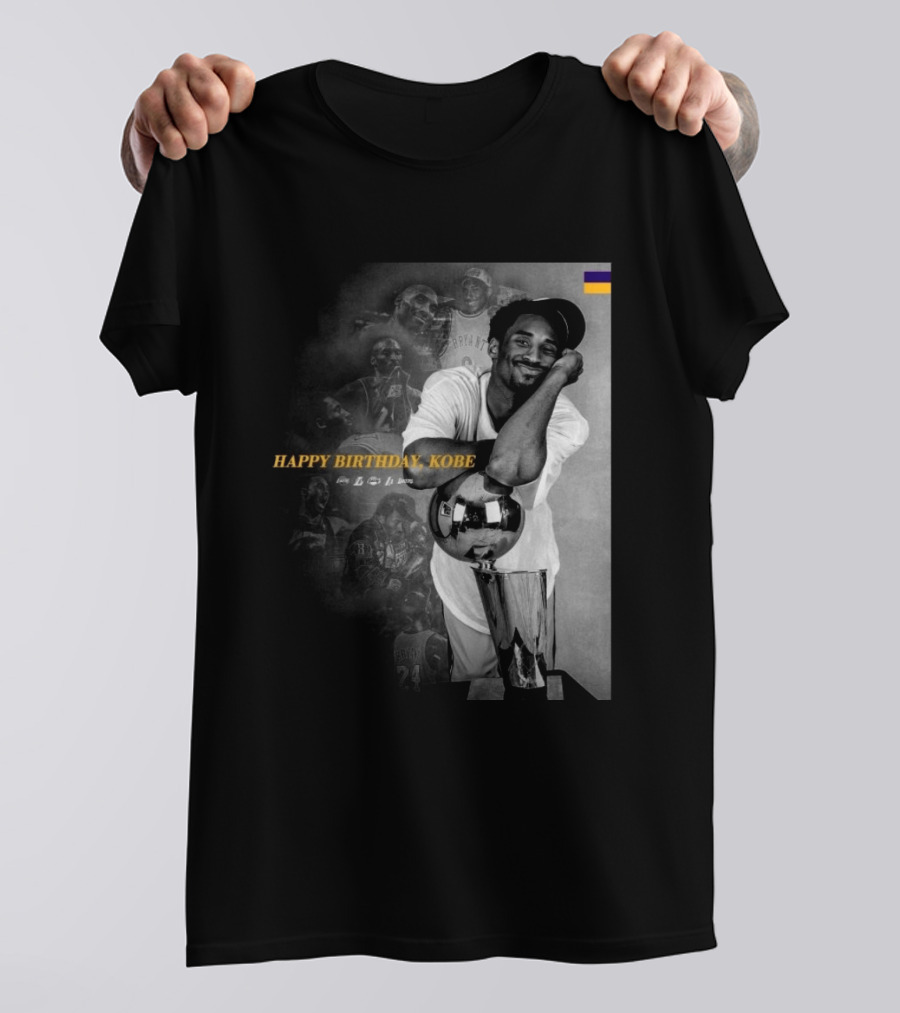 Legend Laker Happy Birthday Kobe Iconic Moments And Achievements T-Shirt