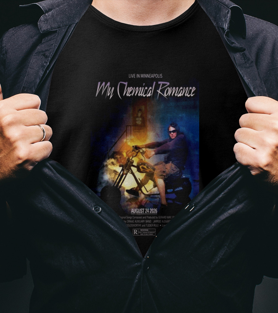 Live In Minneapolis My Chemical Romance August 24 2026 With Sleater Kinney T-Shirt