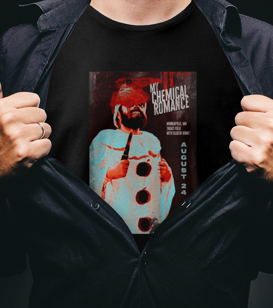 My Chemical Romance Minneapolis MN Target Field August 24 2026 With Sleater Kinney T-Shirt