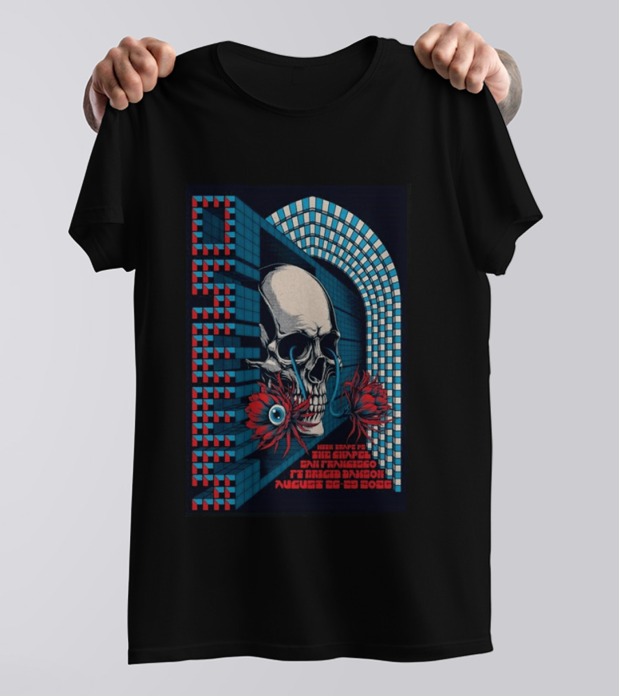 OSEES Knights Of The Crimson Eye San Francisco Chapel August 26 29 2026 Skull Spiral T-Shirt