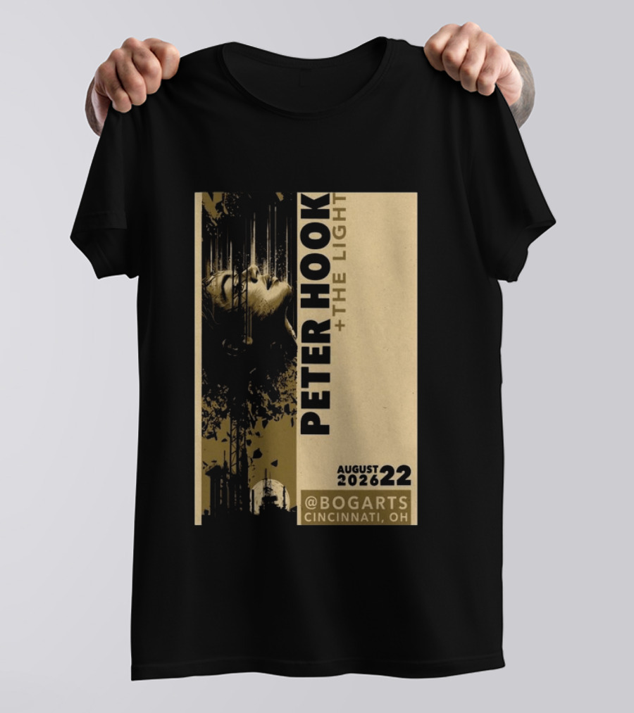 Peter Hook And The Light Live At Bogarts Cincinnati 2026 T-Shirt