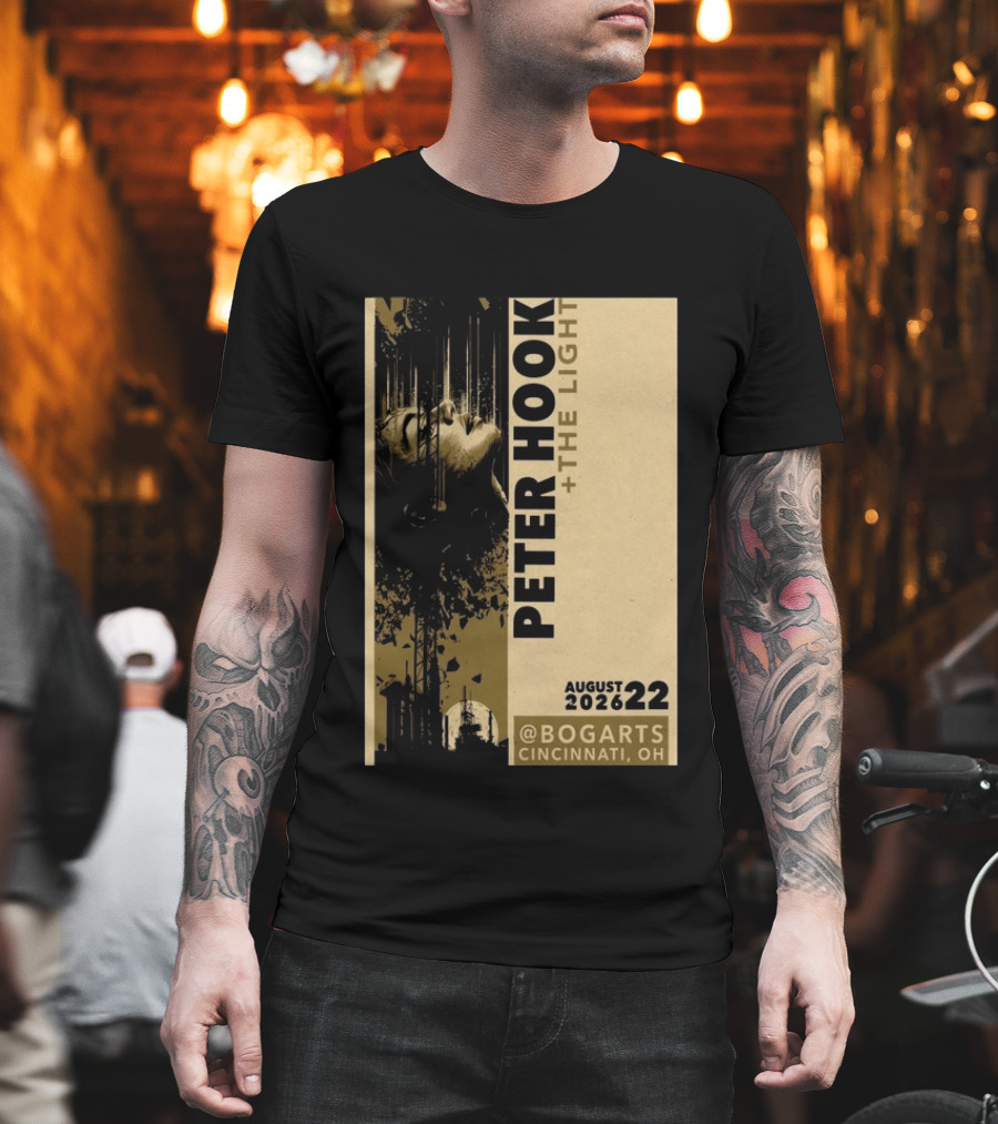 Peter Hook And The Light Live At Bogarts Cincinnati 2026 T-Shirt