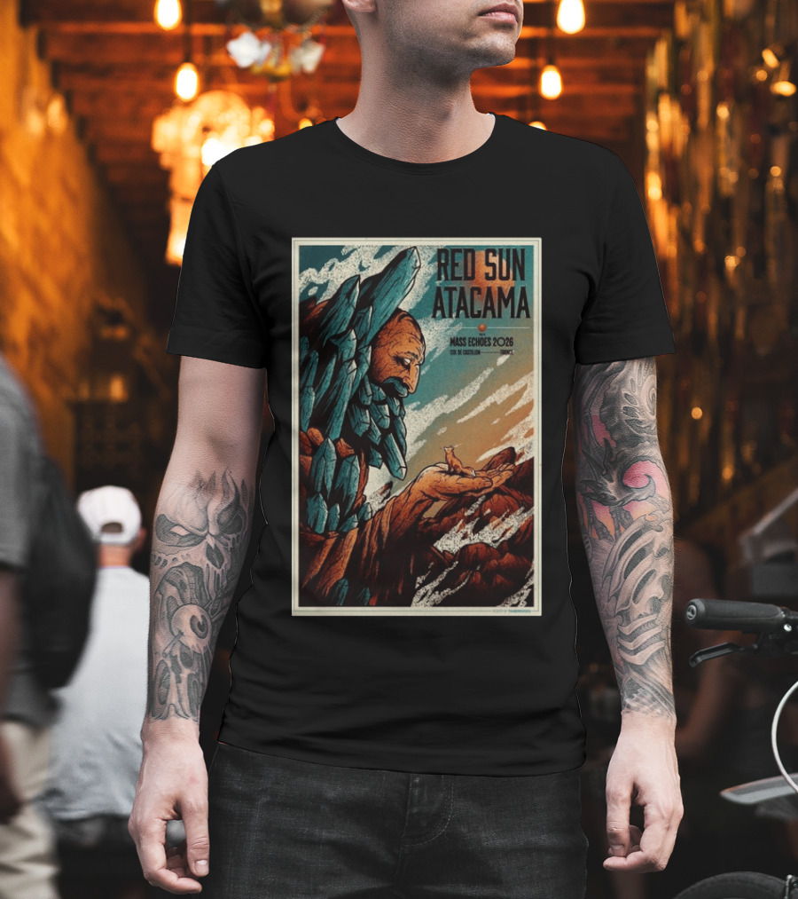 Red Sun Atacama Mass Echoes 2026 Col De Castillon Event T-Shirt