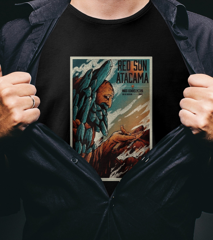 Red Sun Atacama Mass Echoes 2026 Col De Castillon Event T-Shirt