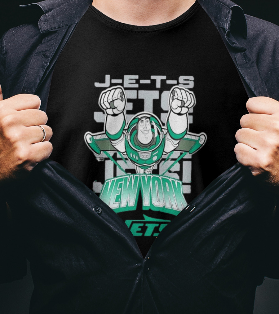 Buzz Lightyear New York J E S Football Team Fan T-Shirt