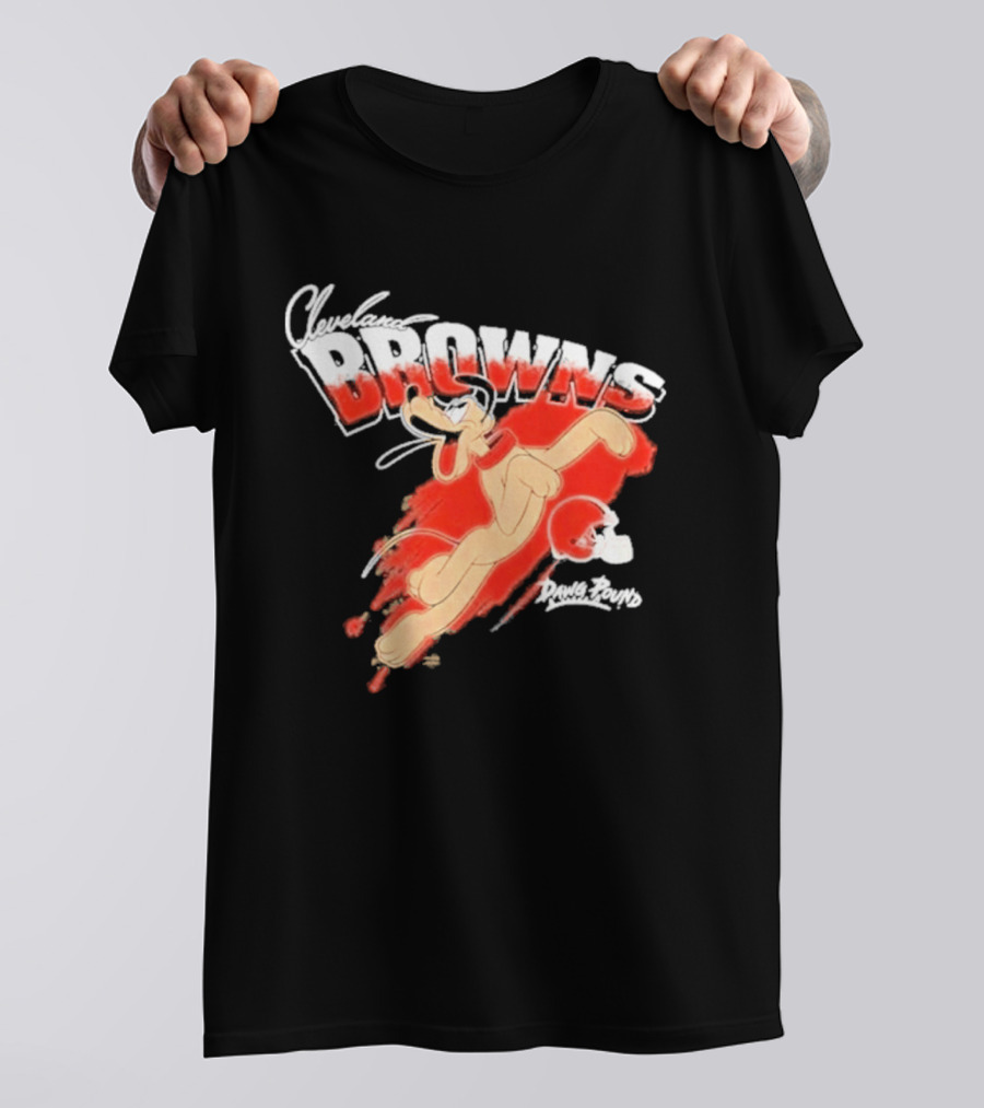 Disney Marvel Collection Pluto Cleveland Browns Collaboration T-Shirt