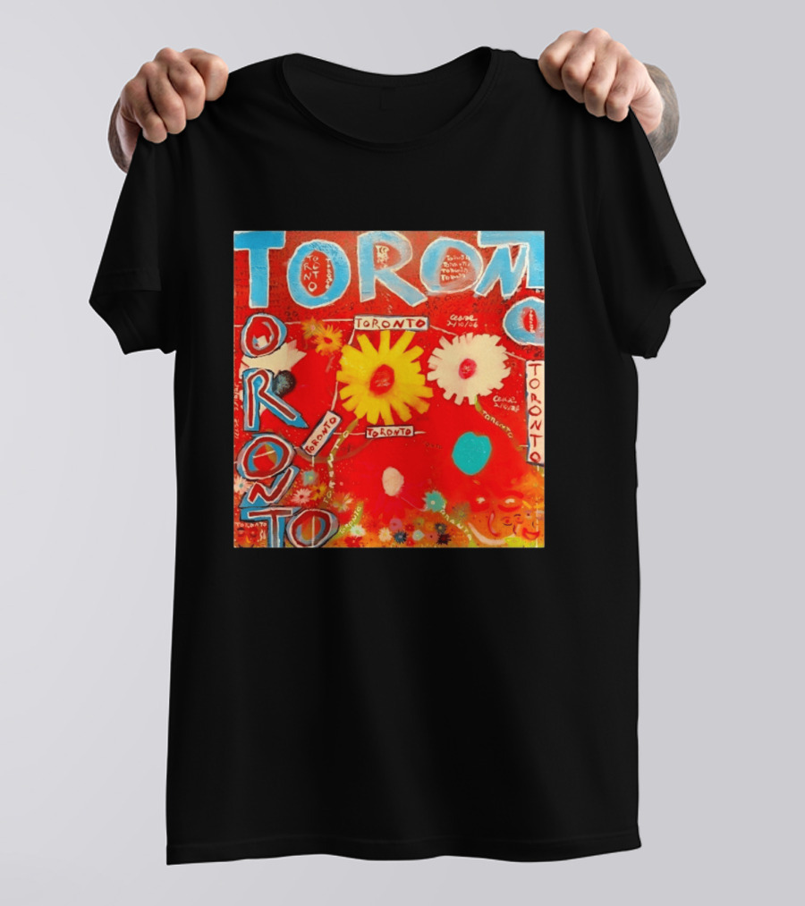 Toronto Floral By Ceare Painting Colorful Flowers T-Shirt