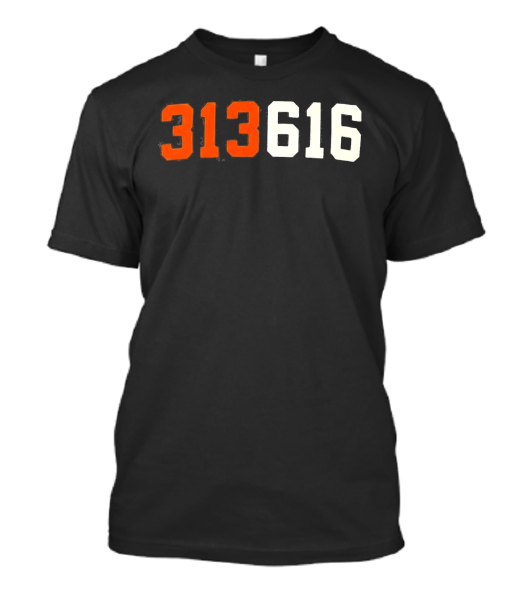 Isaac Teslaa 313 616 Retro Number T-Shirt