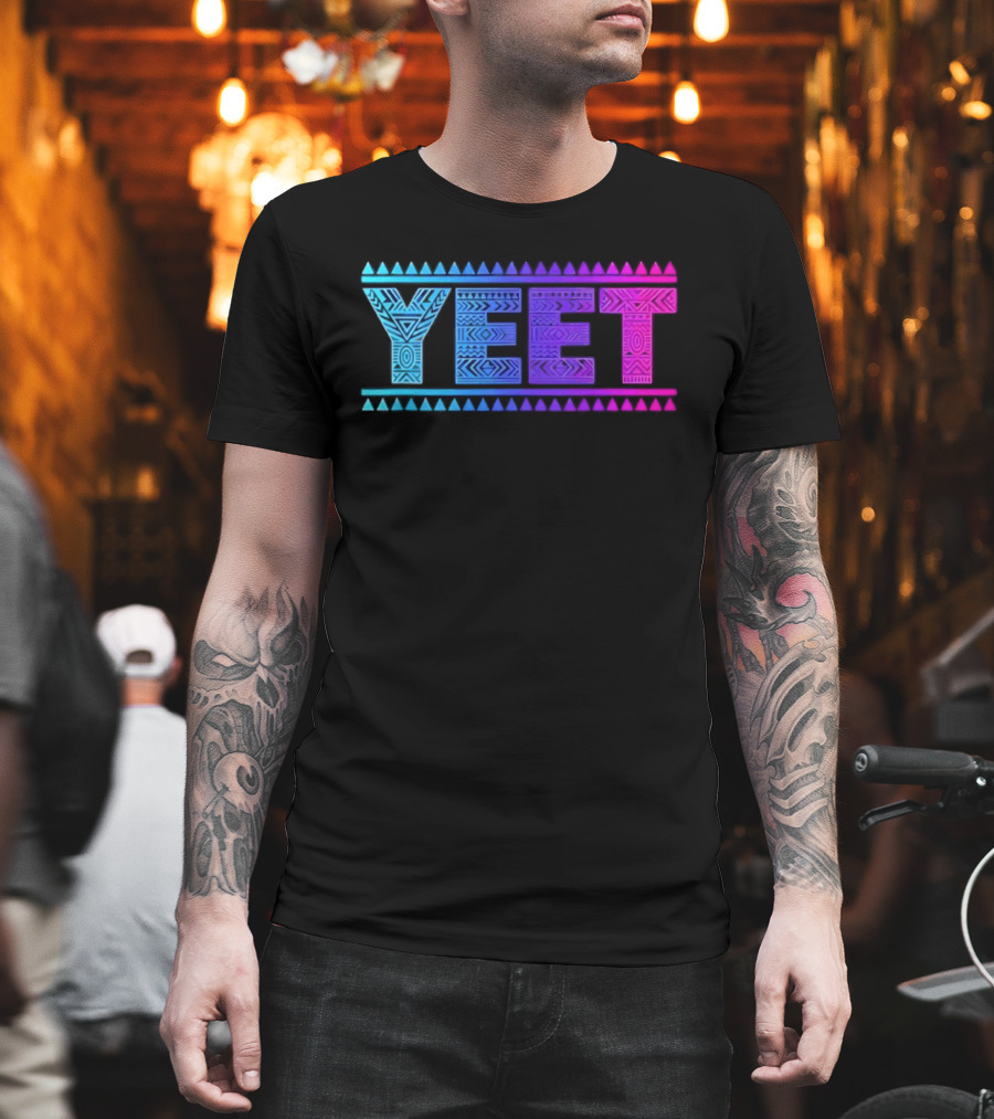 YEET Tribal Slang Gradient T-Shirt
