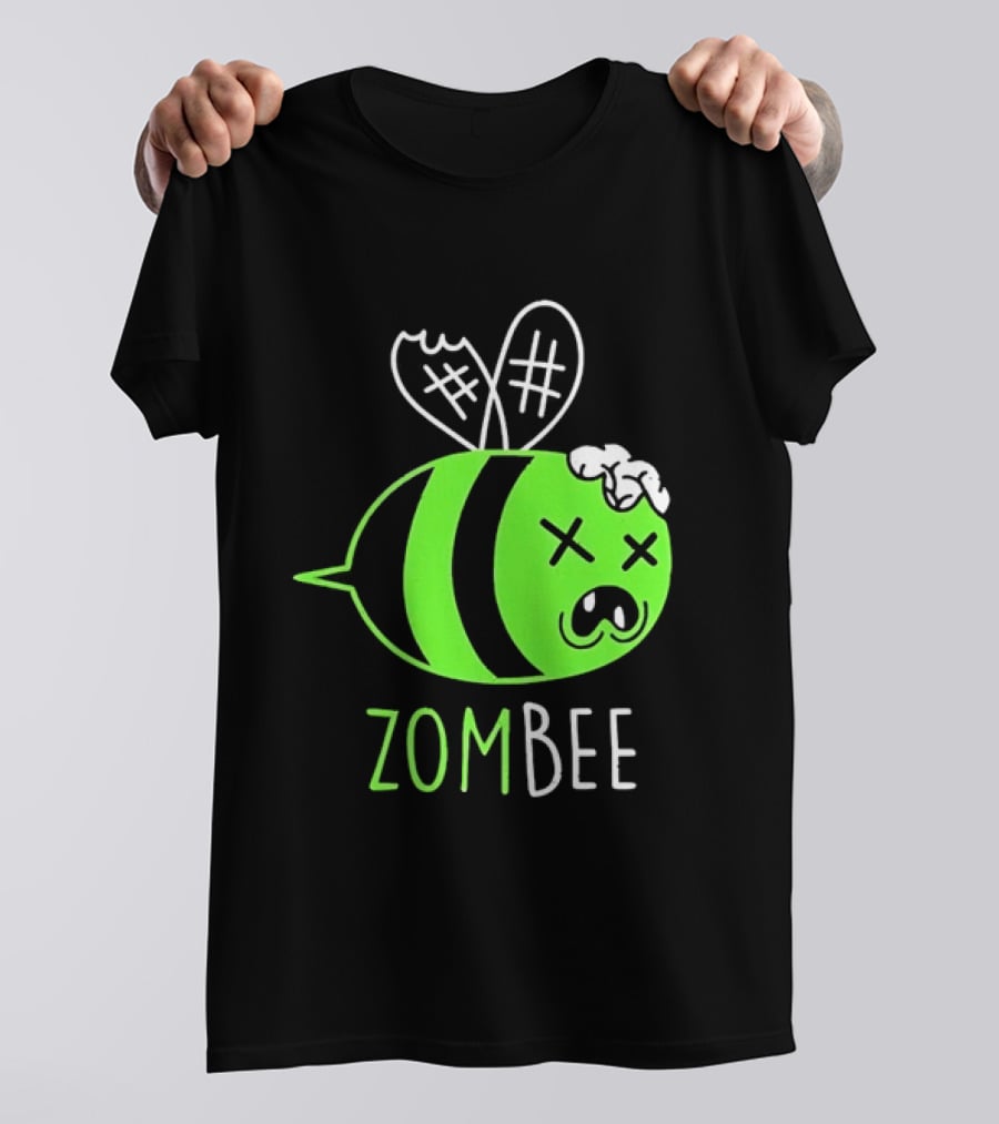 Zombee Brainy Undead Insect Horror Bee T-Shirt