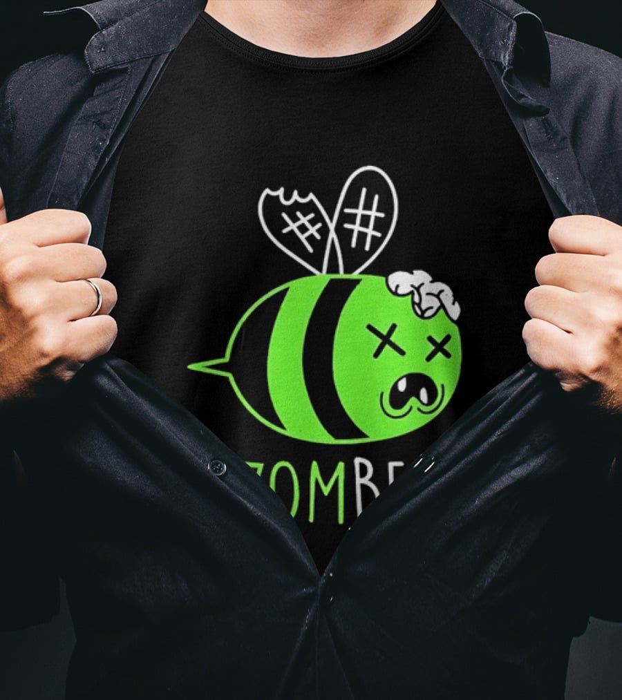 Zombee Brainy Undead Insect Horror Bee T-Shirt