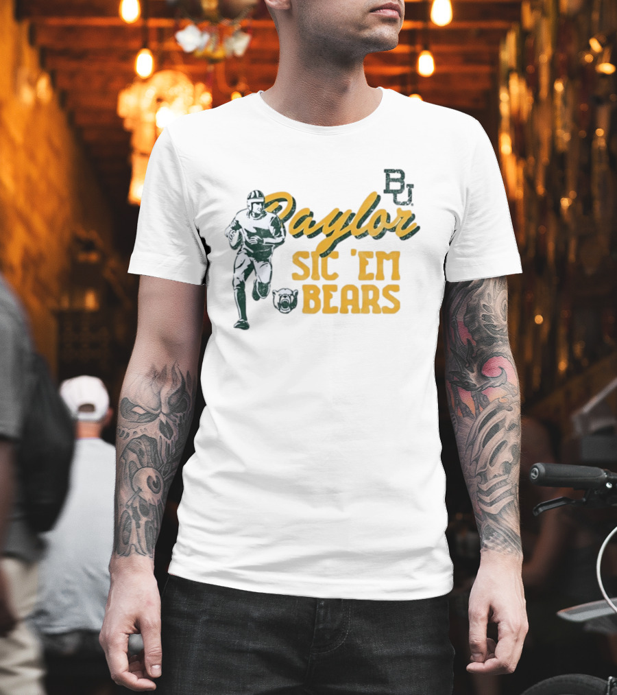 Baylor Bears Sic 'Em BU Football Eighteen Forty Five T-Shirt